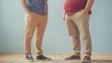 Ein dicker und ein dünner Mann. (KI-generiert)