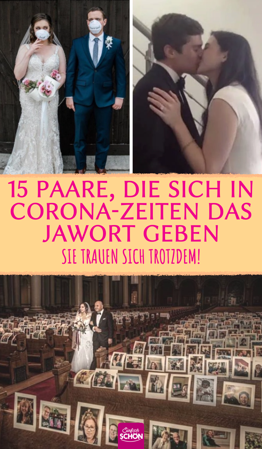 Paare, die ihre Hochzeit in Zeiten von Corona wahrmachen