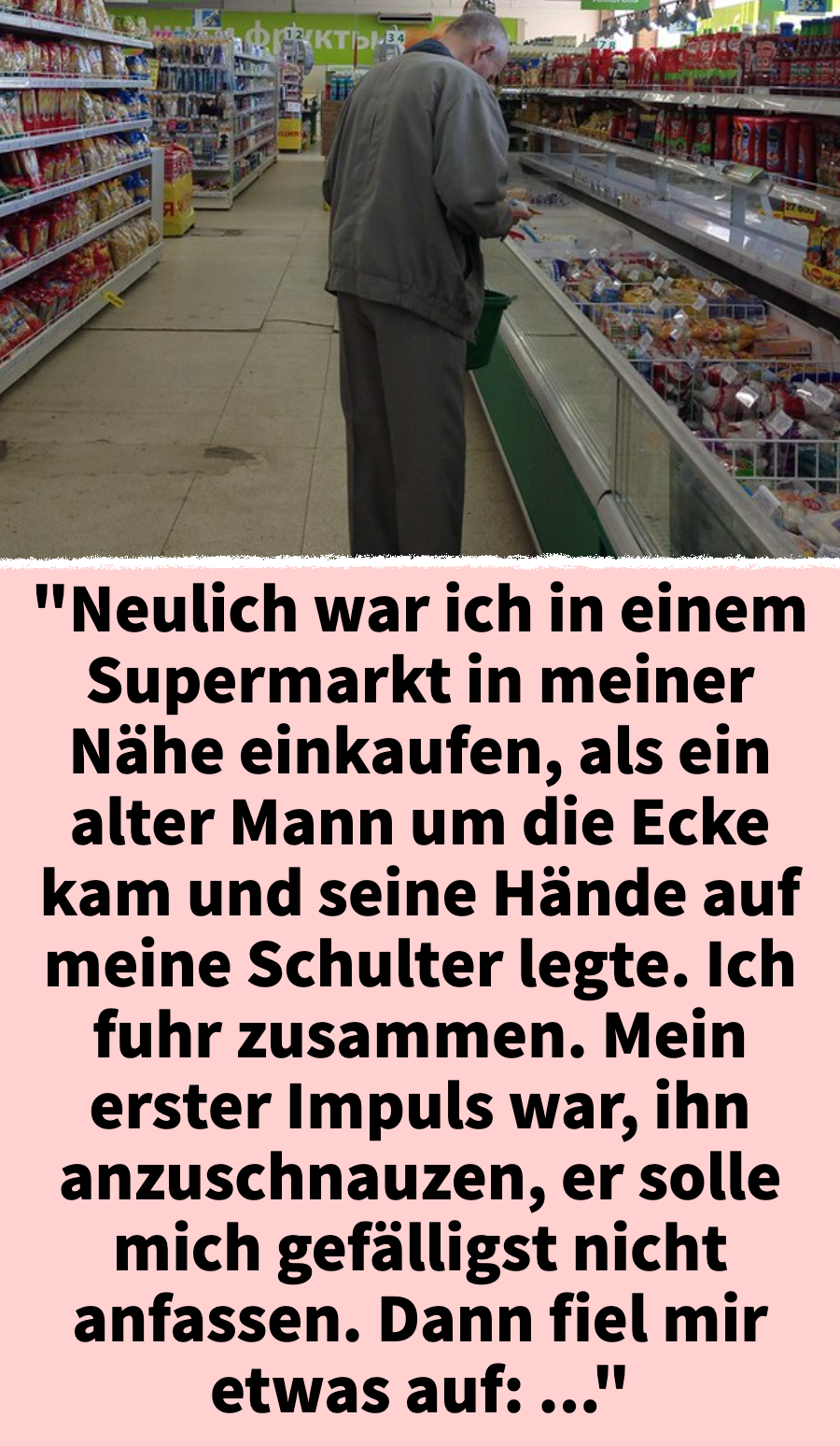 Alzheimer: Frau hilft dementem Mann im Supermarkt