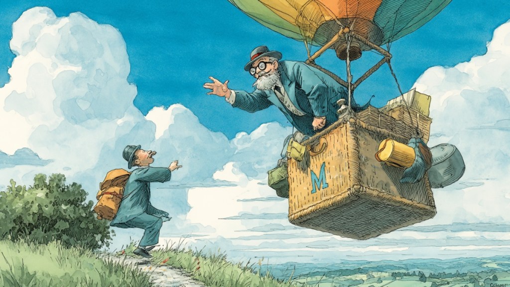 Ballonfahrer. (KI-generiert)