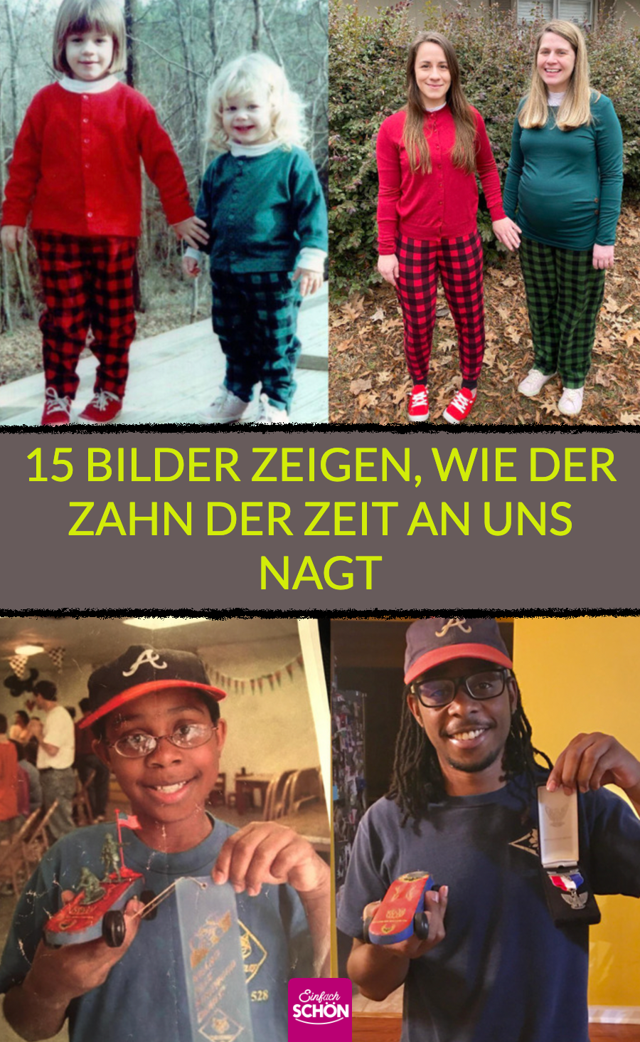 Vorher-nachher-Bilder zeigen, wie schnell die Zeit vergeht