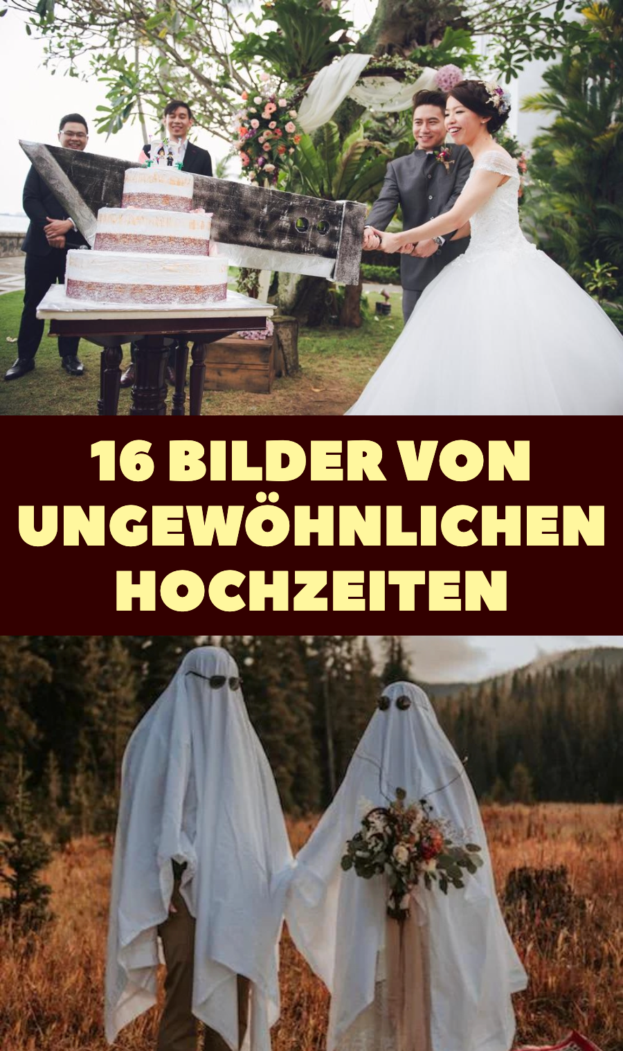 16 lustige und bizarre Hochzeitsmomente