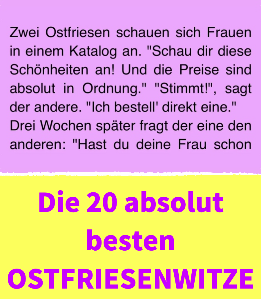 Die 20 absolut besten Ostfriesenwitze