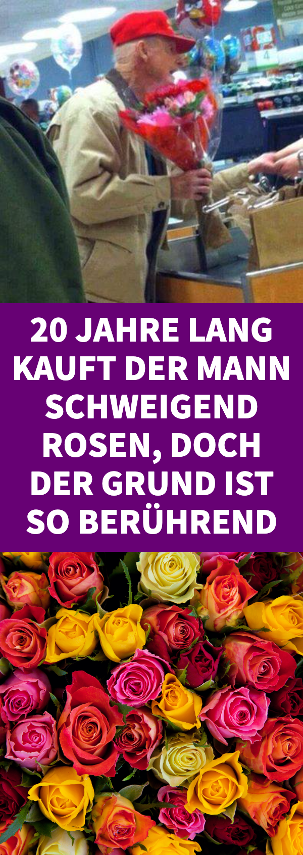 Valentinstag: Alter Mann kauft seit 20 Jahren schweigend Rosen