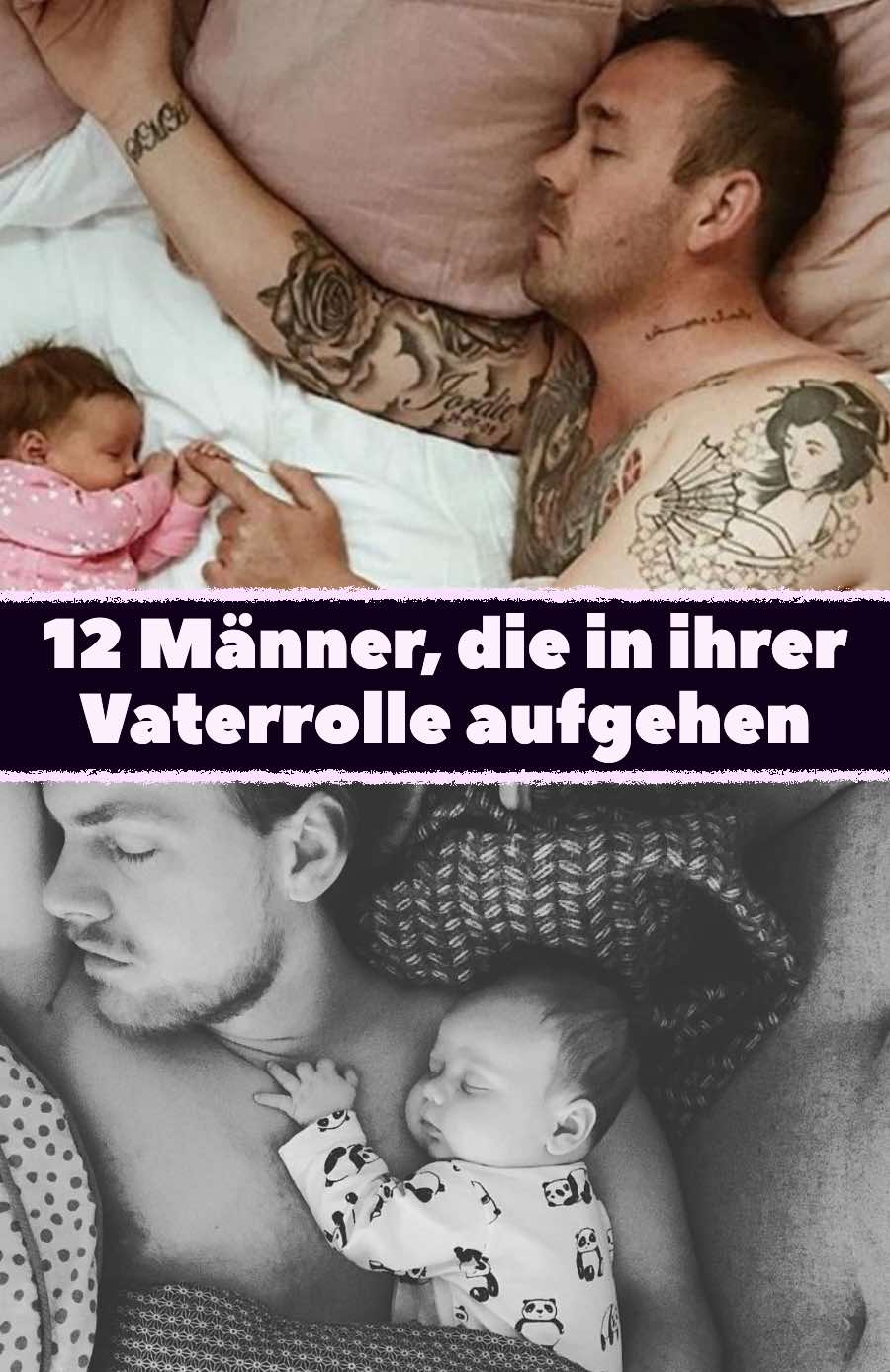 12 Männer, die in ihrer Vaterrolle aufgehen