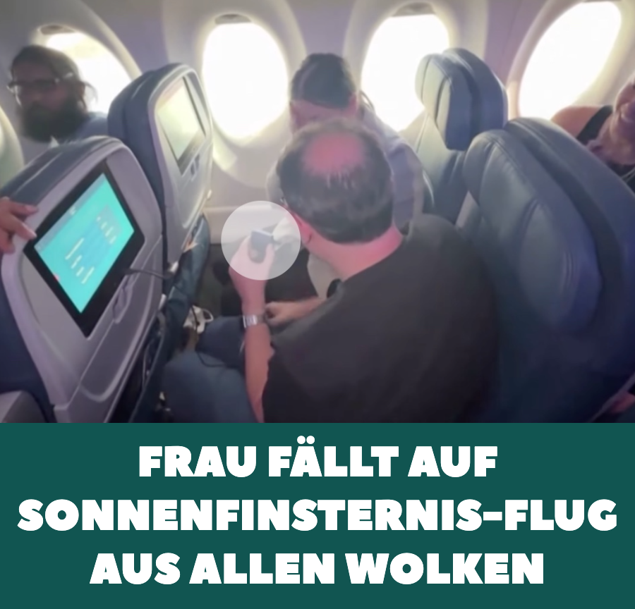 Frau fällt auf Sonnenfinsternis-Flug aus allen Wolken