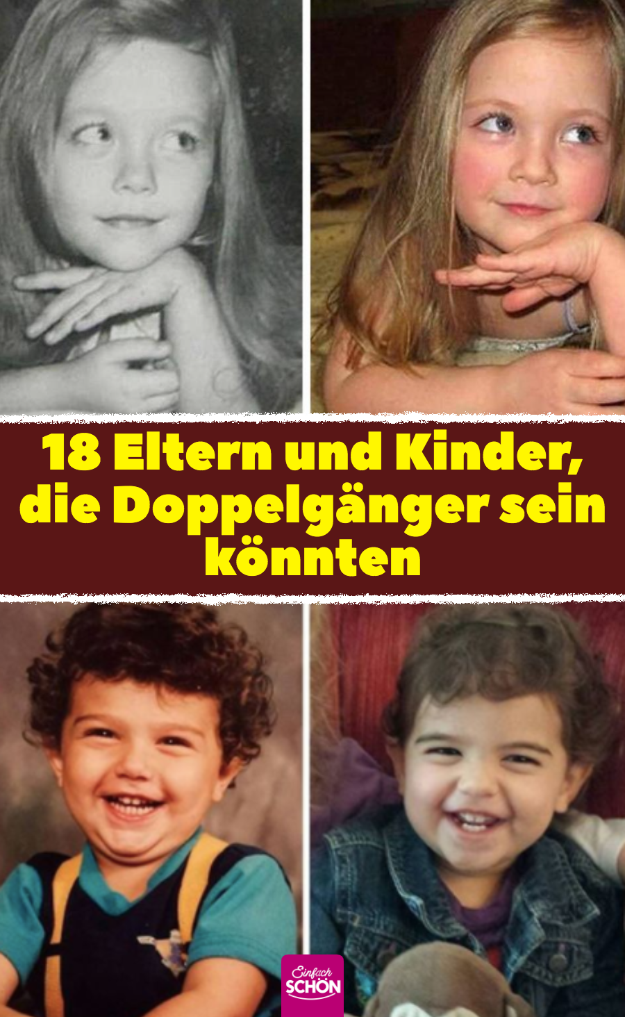 Doppelgänger: 17 Eltern und Kinder, die sich ähnlich sehen