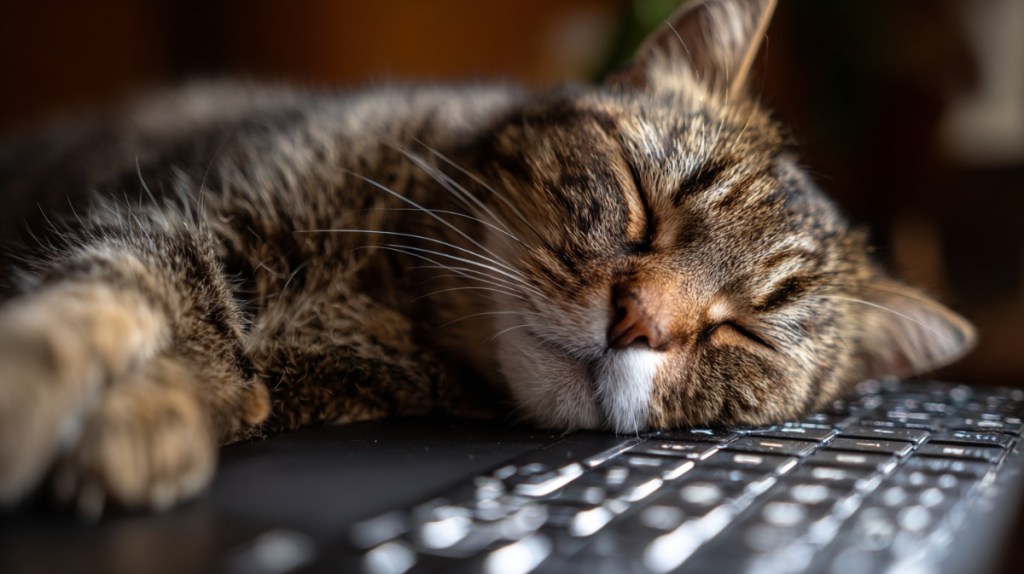 Laptop-Tastaturen sind der bequemste Liegeplatz