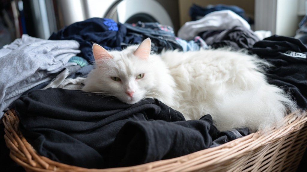 Deine Klamotten sind niemals frei von Katzenhaaren